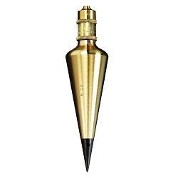 Starrett® PBB-16 Plumb Bob, 16 oz, Solid Brass, Polished