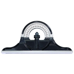 Starrett® PR-1224S Reversible Protractor Head, For Use With Combination Square, Combination Sets and Bevel Protractor, Cast Iron, Black Smooth