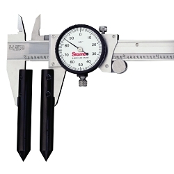 Starrett® PT26151 Center Distance Attachment, 0.4 in Dia x 2.75 in L, For Use With 799 Electronic Caliper, Steel