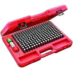 Starrett® S4004-500 S4000 Global Series® Precision Pin Gage Plus Set, 250 Pieces, Hardened Tool Steel