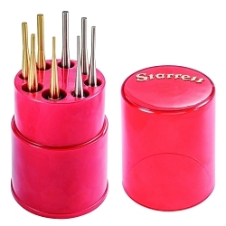 Starrett® S565WB Drive Pin Punch Set, Drive Pin Style, 1/16 to 5/16 in Punch, 8 Pieces