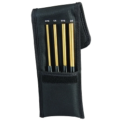 Starrett® SB248Z Extra Long Drive Pin Punch Set, 3/16 to 3/8 in Punch, 4 Pieces