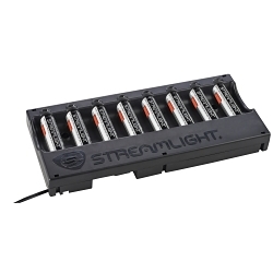 Streamlight® 20223 Bank Charger, 2600 mAh Li-Ion Battery, 5.25 hr Charging, 8 Batteries, For Use With Vantage 180 X, PolyTac X, ProTac 2L-X, ProTac HL-X and ProTac HL 5-X Flashlight