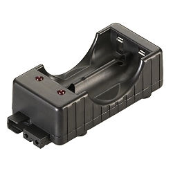 Streamlight® 22100 Battery Charger, 5 V Micro USB/12 VDC Cord, 3-1/2 hr Single Bay, 3-1/2 hr Left Bay, 6-1/2 hr Right Bay Charging, Impact Resistant Polymer, Black