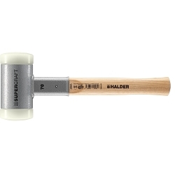 Halder 3366.070, Supercraft-Mallet Non-Rebound, Hickory Handle, Nylon Faces