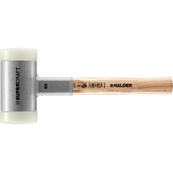 Halder 3366.080, Supercraft-Mallet Non-Rebound, Hickory Handle, Nylon Faces