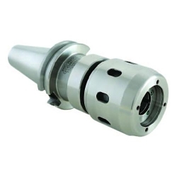 TECHNIKS 23210G High Performance Milling Chuck With CoolBLAST Coolant Through Channel, CAT40 Taper, 1-1/4 in Dia Hole, 2.8 in Dia Nose, 4.2 in Projection