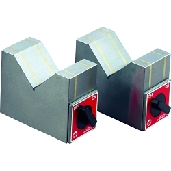 TECHNIKS ECE-510 MagVISE Magnetic V-Block Set, 2 Pieces, 44 lb Holding Power, 80 mm Dia Applicable