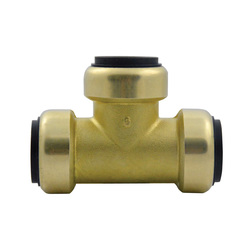TECTITE™ 10155002 211 Tee With PEX, 1/2 in Nominal, C End Style, Brass, Domestic