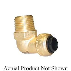 TECTITE™ 10177471 207-4 90 deg Elbow, 3/4 in Nominal, C x MNPT End Style, Brass, Domestic