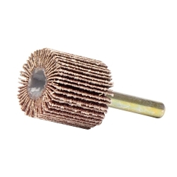 Tiger® 52003 Stem Mount Coated Abrasive Flap Wheel, 1 in Dia Wheel, 1/4 in W Face, 1/4 in Dia Shank, 60 Grit, Medium Grade, Aluminum Oxide Abrasive