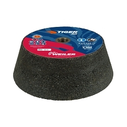 Tiger® AO 68356 Long Life Performance Grinding/Cup Wheel, 6 in Dia x 2 in THK, 16 Grit