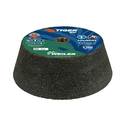 Tiger® SiC 68069 Burnt-In Sand Long Life Performance Grinding/Cup Wheel, 6 in Dia x 2 in THK, 16 Grit