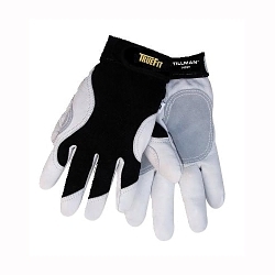 Tillman™ 1470KL 1470K Leather Palm Gloves, Nylon/Spandex®, Elastic Wrist Cuff, Resists: Cut, ANSI Cut-Resistance Level: A2