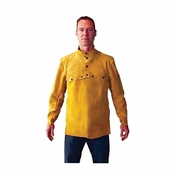 Tillman™ 322114L Cape Sleeve, L, Bourbon Brown, Leather, Button Snap Closure