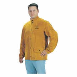 Tillman™ 3280L Imported Welding Jacket, L, Split Cowhide Leather, Bourbon Brown, Resists: Flame