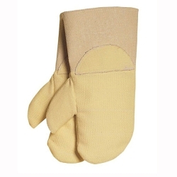 Tillman™ 995XL 995 Reversible High Heat Mittens, XL, Flextra® Back/Kevlar® Thread, Gold, Wool Lining, Gauntlet Cuff, Acrylic Coating, 14 in L, 600 to 1000 deg F Max