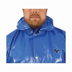 Tingley Iron Eagle® H22141.LG Lightweight Detachable Rain Hood, L, Blue, 10 mil Polyurethane on 210D Nylon, 5.5 oz/sq-yd Fabric, Elastic Band Closure