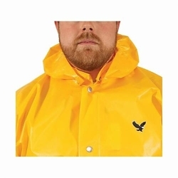 Tingley Iron Eagle® H22147.LG Lightweight Detachable Rain Hood, L, Gold, 10 mil Polyurethane on 210D Nylon, 5.5 oz/sq-yd Fabric, Elastic Band Closure