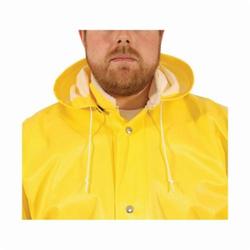 Tingley Webdri® H31107.LG Detachable Rain Hood, L, Yellow, 26 mil Embossed PVC on Hi-Loft Polyester Lining, 12 oz Fabric, Draw Cord Closure