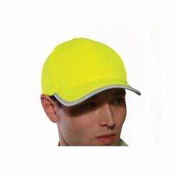 Tingley Job Sight™ H70222.UN Adjustable Baseball Hat, Universal, Fluorescent Yellow Green, Polyester