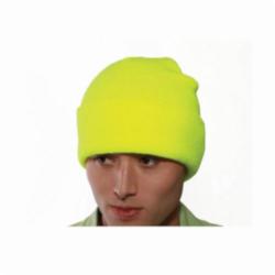 Tingley Job Sight™ H70232.UN Knit Hat, Universal, Fluorescent Yellow Green, Polyester