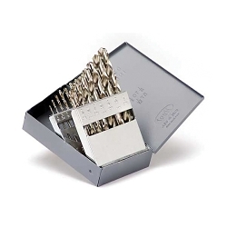 Titan USA MS99016 MS15P Jobber Length Drill Set, 15 Pieces, HSS, Bright