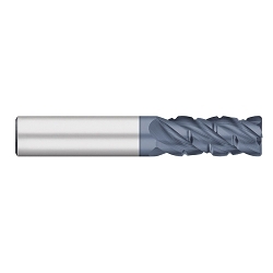 Titan USA TC29816 Center Cutting Corner Radius Regular Flute Rougher/Finisher Single End End Mill, 1/4 in Dia Cutter, 3/4 in Length of Cut, 4 Flutes, 1/4 in Dia Shank, 2-1/2 in OAL, AlTiN Coated