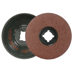 Trim-Kut® 59403 Grinding Disc, 4-1/2 in Dia Disc, 36 Grit, Very Coarse Grade, Aluminum Oxide Abrasive, Polymer Backing