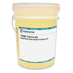 TRIM® OE315NS-5G OE315NS Vegetable Ester Based Cutting Oil, 5 gal Pail Container, Mild Odor/Scent, Straw Yellow, Liquid