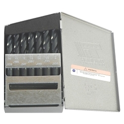 Triumph® 090569 T29 Fractional Heavy Duty Screw Machine Length Drill Bit Set, 1/16 in Min Drill Bit, 1/2 in Max Drill Bit, 29 Pieces, HSS, Black Oxide