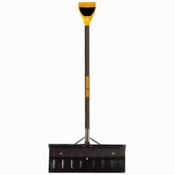 True Temper® 1639300 Snow Pusher With Brace, 24 in W, Steel Blade