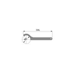 Tungaloy America 4504183 Wrench for TungMax collets Collet Wrench, For Use With TungMax Collets