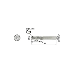Tungaloy America 5621465 TERC-E3 End Mill, 12 mm Dia Cutter, 25 mm Length of Cut, (3) Flutes, 12 mm Dia Shank, 83 mm OAL, Uncoated
