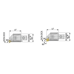 Tungaloy America 6810536 A##90_CT Bore Head, 145 mm Dia Body, 60 mm Dia Shank