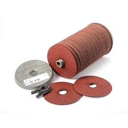 United Abrasives-SAIT 52400 Fiber Disc, 4-1/2 in Dia Disc, 100 Grit, Aluminum Oxide Abrasive, Arbor Attachment