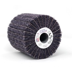 United Abrasives-SAIT 71720 Interleaf Linear Wheel, 4-1/4 in Dia Disc, 60 Grit, Coarse Grade, Aluminum/Stainless Steel Abrasive