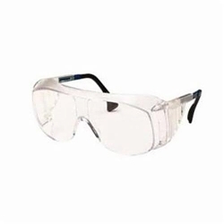 Uvex® by Honeywell S0300 Ultraspec® 2000 Safety Eyewear With Solid Sideshields, Ultra-Dura® Hard Coat, Clear Lens, OTG Frame, Nylon Frame, Polycarbonate Lens, ANSI Z87.1-1989, CSA Z94.3, CA 18826