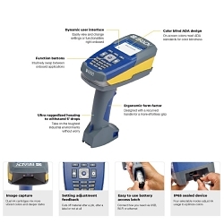 Brady® 177231 Wireless Barcode Scanner, 960 x 640 pixel High Density Field/960 x 640 pixel Wide Field Resolution