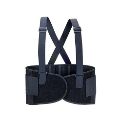 Valeo® VI4676XE VEH9 Heavy Duty Back Support Belt, 2XL, 45 to 52 in Fits Waist, 9 in W, Black, 2-Stage Closure