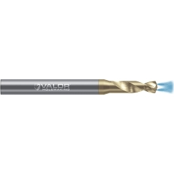 Valor Holemaking V010689-V High Performance Drill, 2.5000 mm Drill - Metric, 0.0984 in Drill - Decimal Inch, 135 Point, Val-Max V
