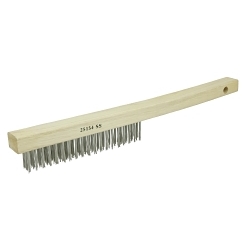 Vortec Pro® 25154 Hand Wire Scratch Brush, 6 in Brush, 13-1/2 in L x 1 in W Block, 1 in L Stainless Steel Trim