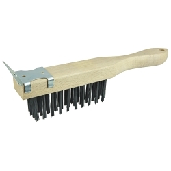 Vortec Pro® 25211 Heavy Duty Scratch Brush With Scraper, 5 in Brush, 11-1/2 in L x 1-1/2 in W Block, 1-5/8 in L Steel Trim