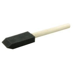 Weiler® 99801 Foam Applicator Brush, 1 in Foam Brush, Wood Handle, Latex Paints, Oil Base Paints, Shellac, Varnishes and Water Base Paints