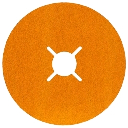 Walter Surface Technologies 15N458 XTRACUT™ XX Fibre Disc, 4-1/2 in Dia Disc, 80 Grit, Ceramic Abrasive