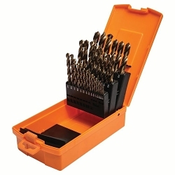 Walter Surface Technologies SST+™ 01E178 Drill Bit Set, 1/16 in Min Drill Bit, 1/2 in Max Drill Bit, 118 deg Drill Point Angle, 29 Pieces