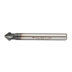 Walter Surface Technologies VP™ 01U004 Countersink, 1/4 in Dia Body, 3/16 in Dia Shank, 82 deg Included, M2 HSS