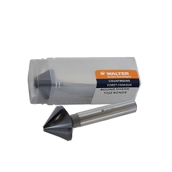 Walter Surface Technologies VP™ 01U008 Countersink, 1/2 in Dia Body, 5/16 in Dia Shank, 82 deg Included, M2 HSS