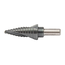 Walter Surface Technologies Multi-Step™ 01W005 Durable Heat-Resistant High Performance Step Drill Bit, 3/16 in Dia Min Hole, 7/8 in Dia Max Hole, 12 Steps, M2 Steel Alloy, 3/8 in Shank