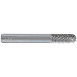ALLSTEEL™ 01W308 01-W High Quality Tube Brush, Radius End, Cylindrical Head, Aluminum Cut